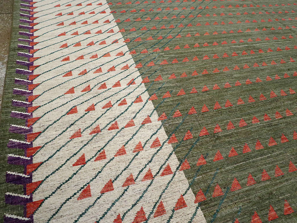 Modern East Turkestan Khotan Large Room Size Carpet, No.33014 - Galerie Shabab