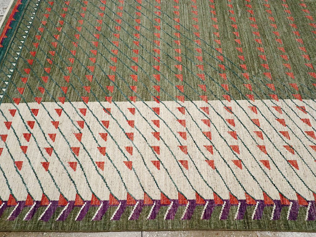 Modern East Turkestan Khotan Large Room Size Carpet, No.33014 - Galerie Shabab