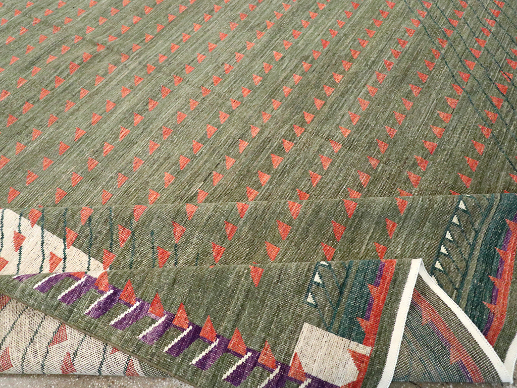Modern East Turkestan Khotan Large Room Size Carpet, No.33014 - Galerie Shabab