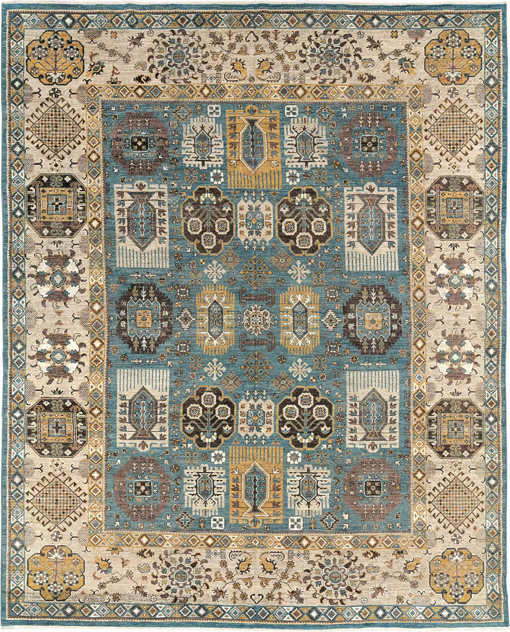 Modern East Turkestan Khotan Room Size Carpet, No.33015 - Galerie Shabab