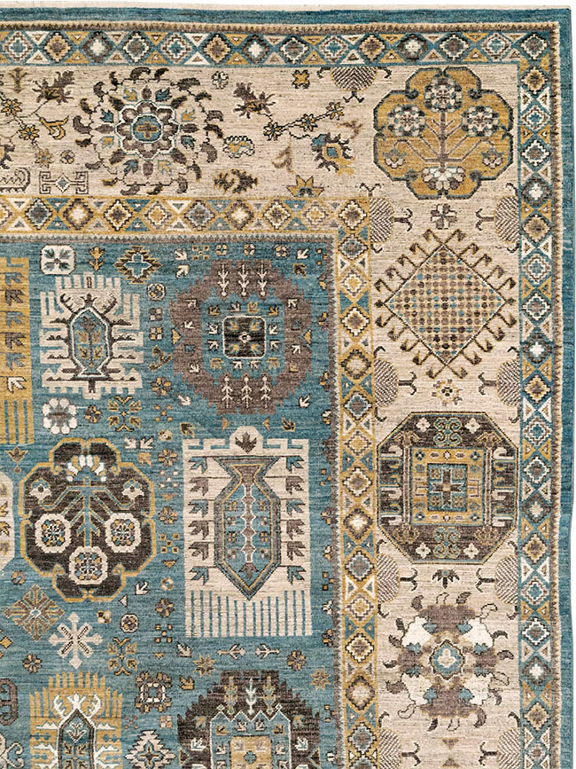 Modern East Turkestan Khotan Room Size Carpet, No.33015 - Galerie Shabab