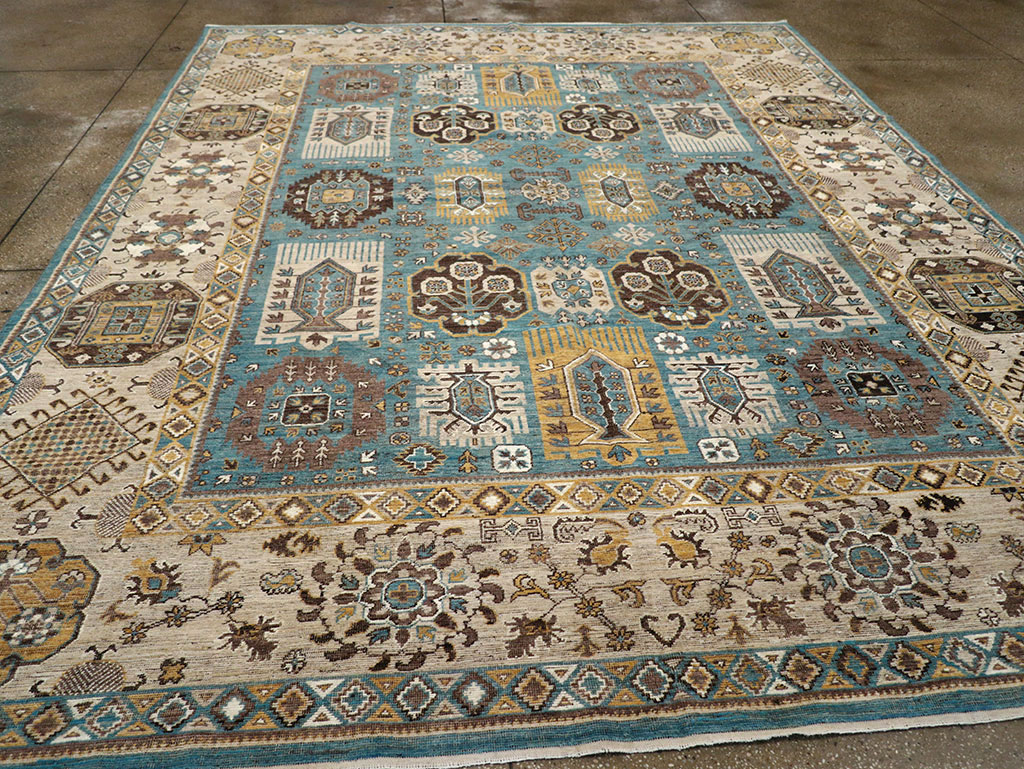 Modern East Turkestan Khotan Room Size Carpet, No.33015 - Galerie Shabab