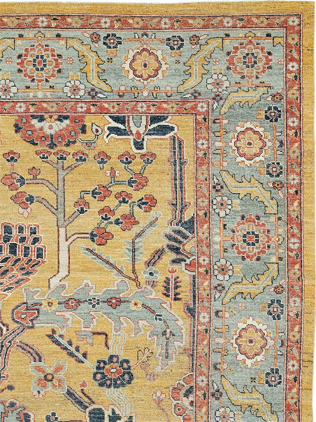 Modern East Turkestan Khotan Room Size Carpet, No.33016 - Galerie Shabab