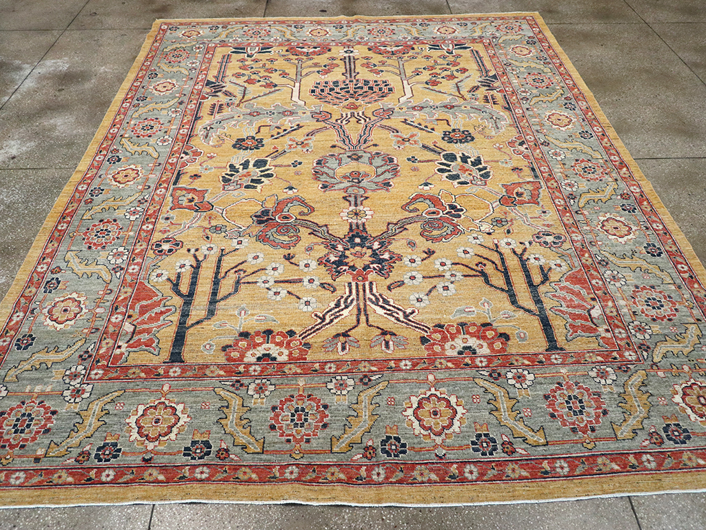 Modern East Turkestan Khotan Room Size Carpet, No.33016 - Galerie Shabab