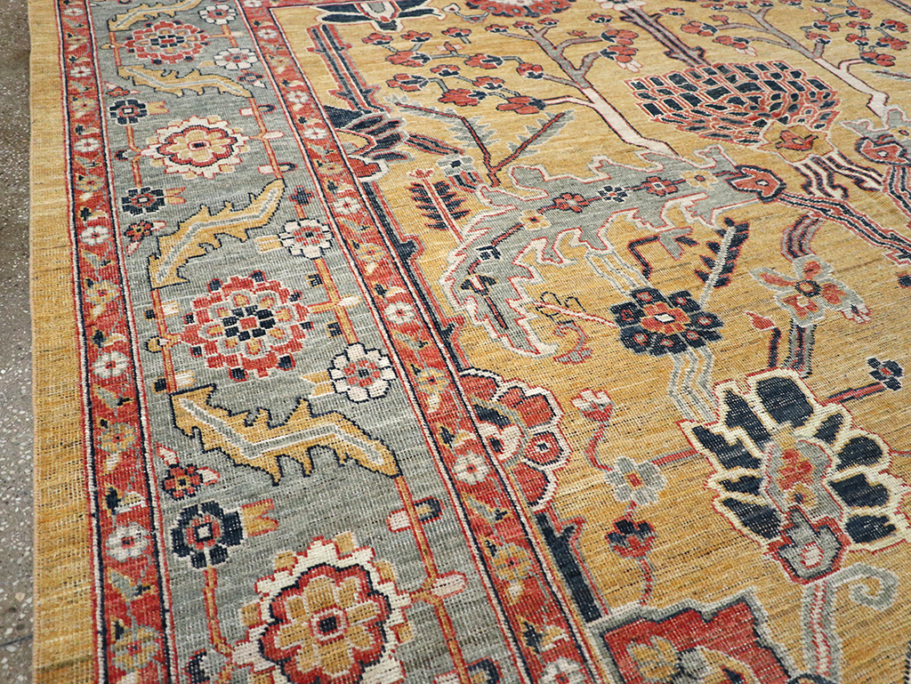 Modern East Turkestan Khotan Room Size Carpet, No.33016 - Galerie Shabab