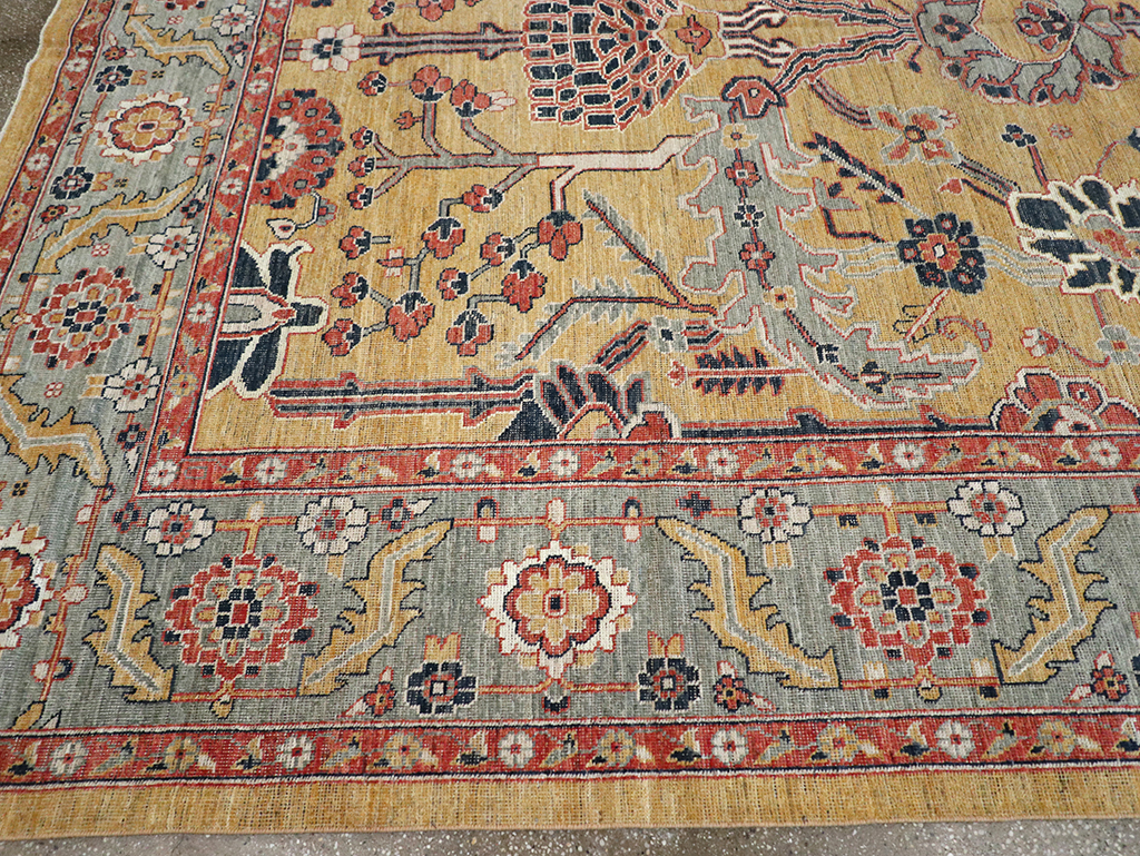 Modern East Turkestan Khotan Room Size Carpet, No.33016 - Galerie Shabab