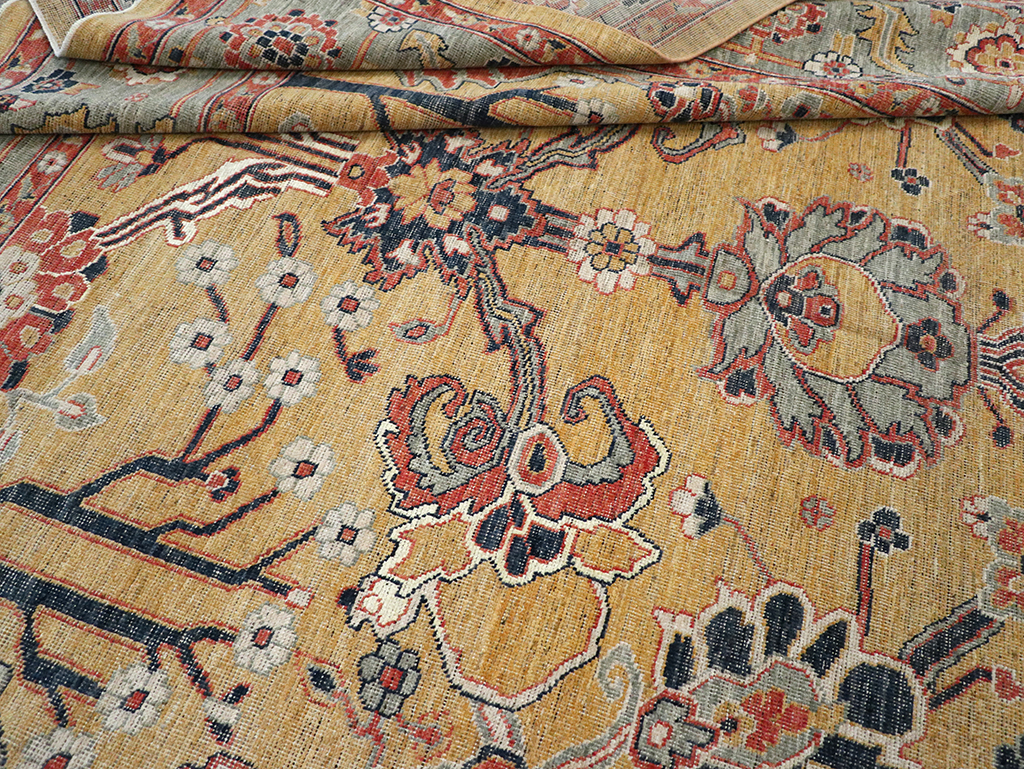 Modern East Turkestan Khotan Room Size Carpet, No.33016 - Galerie Shabab
