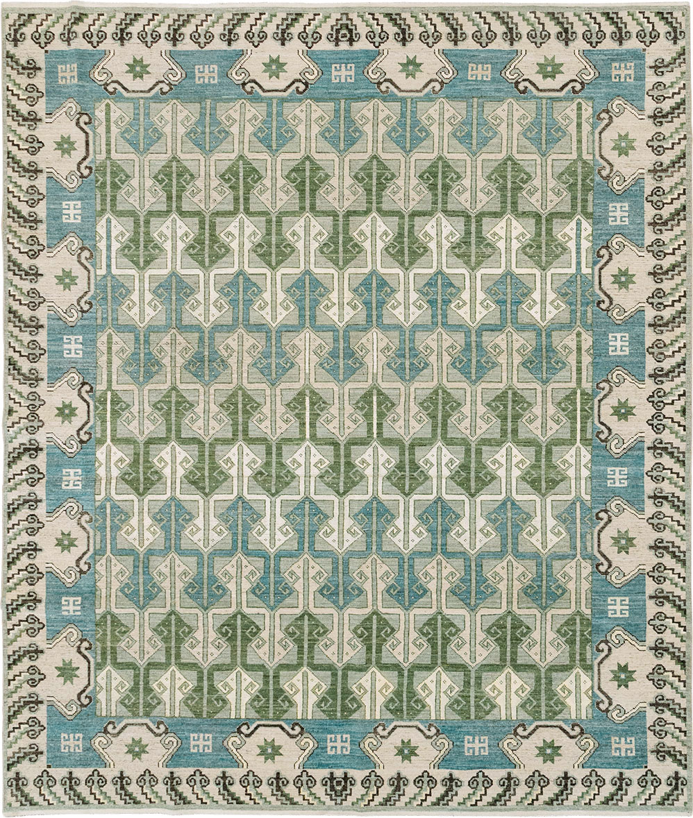 Modern East Turkestan Khotan Room Size Carpet, No.33017 - Galerie Shabab