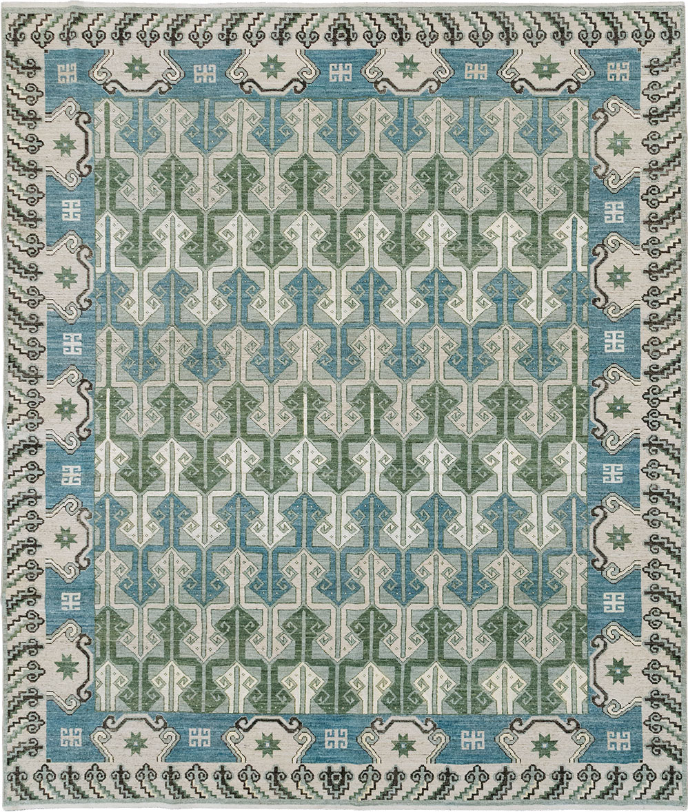 Modern East Turkestan Khotan Room Size Carpet, No.33017 - Galerie Shabab
