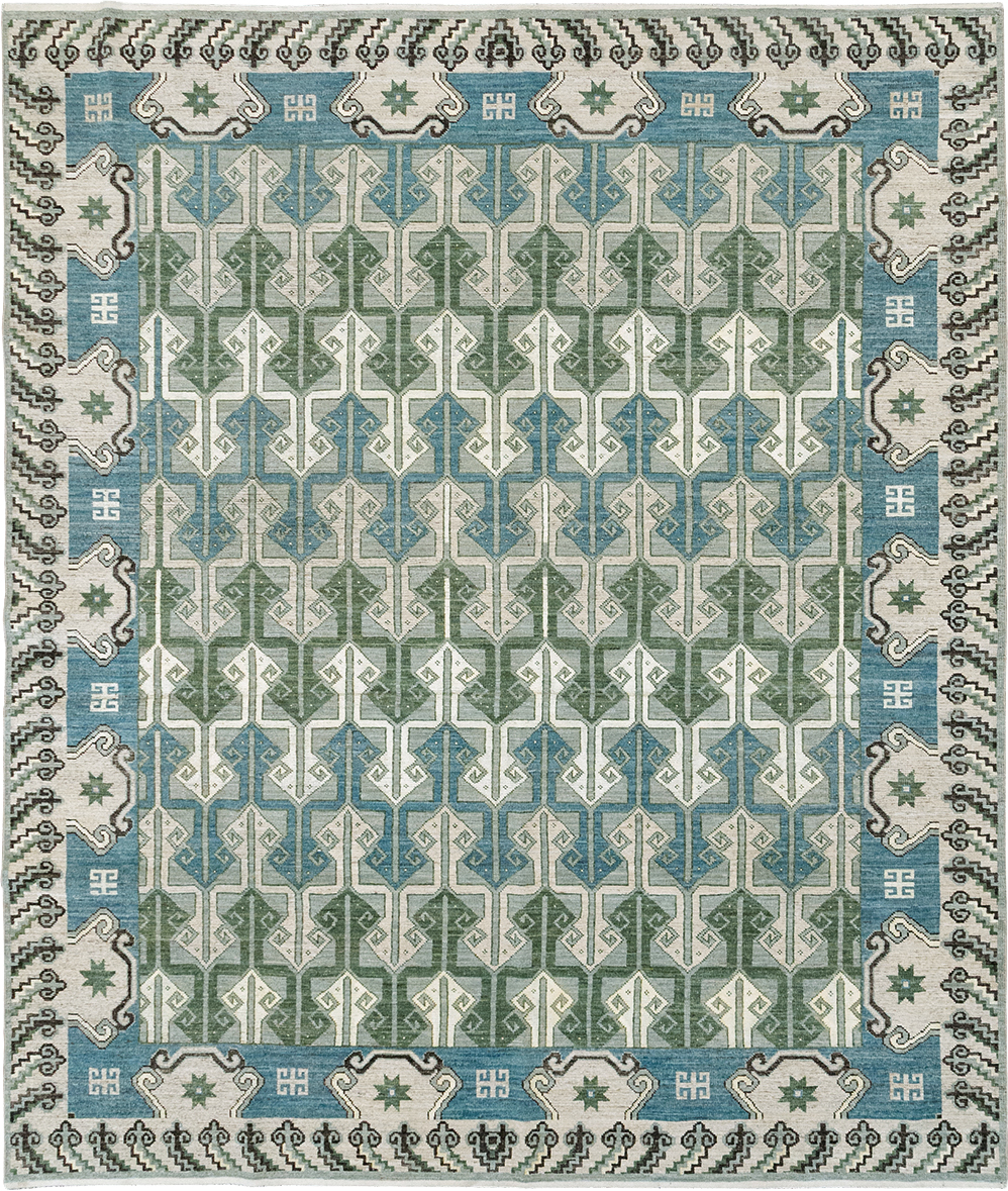Modern East Turkestan Khotan Room Size Carpet, No.33017 - Galerie Shabab