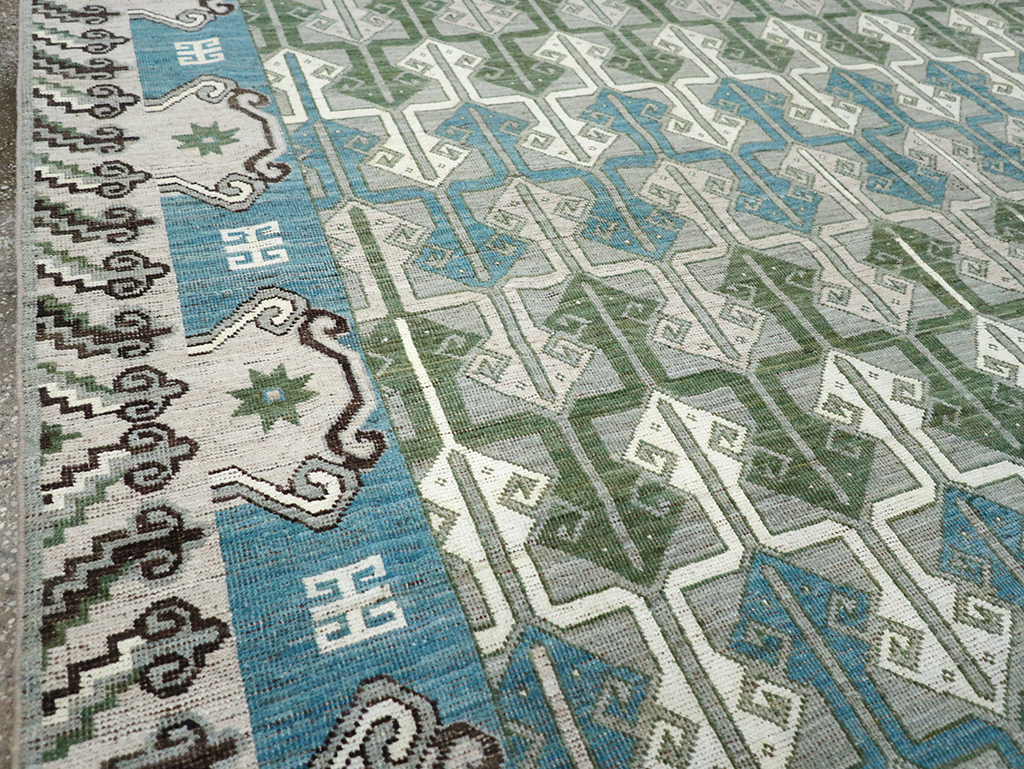 Modern East Turkestan Khotan Room Size Carpet, No.33017 - Galerie Shabab