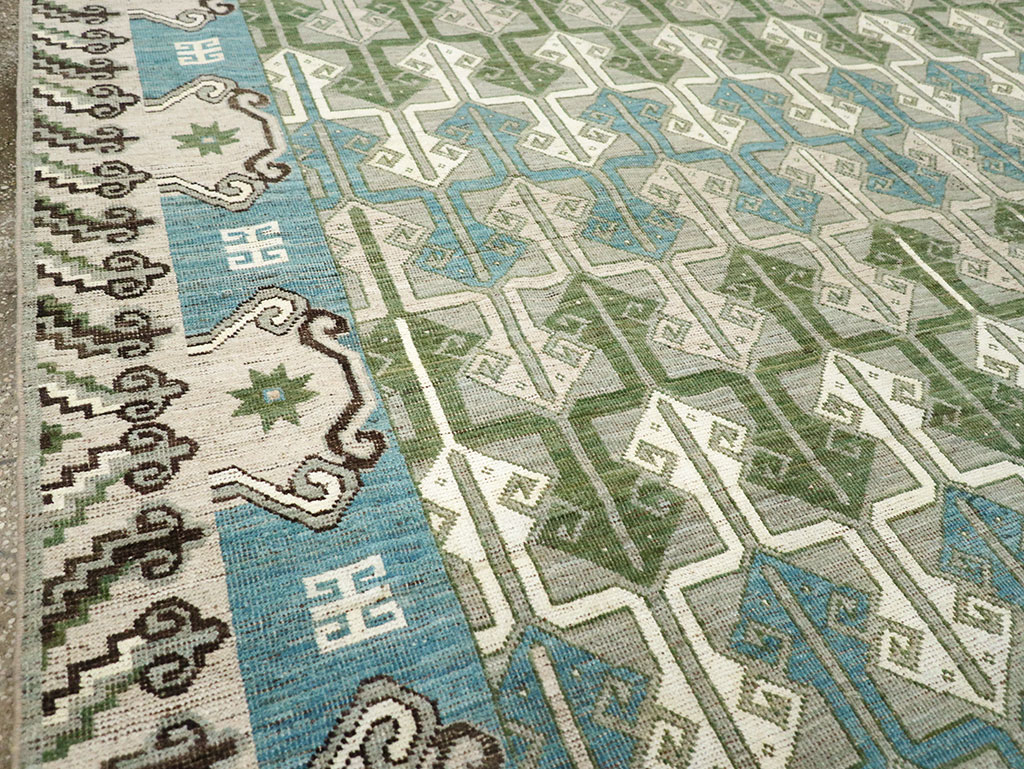 Modern East Turkestan Khotan Room Size Carpet, No.33017 - Galerie Shabab