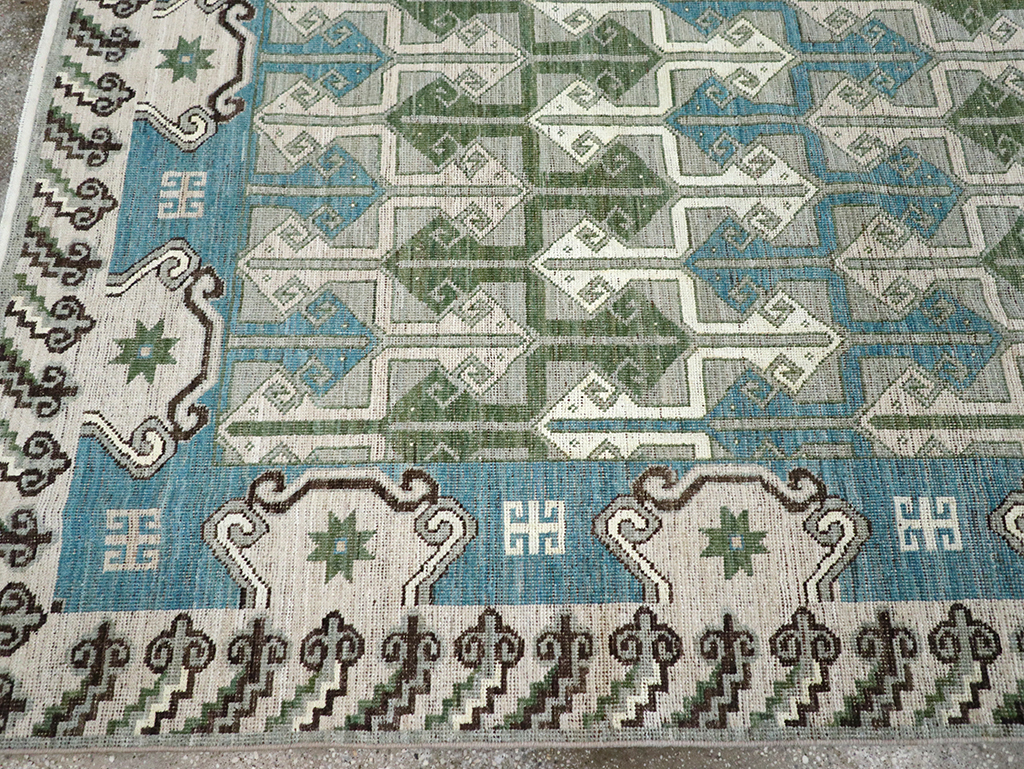 Modern East Turkestan Khotan Room Size Carpet, No.33017 - Galerie Shabab