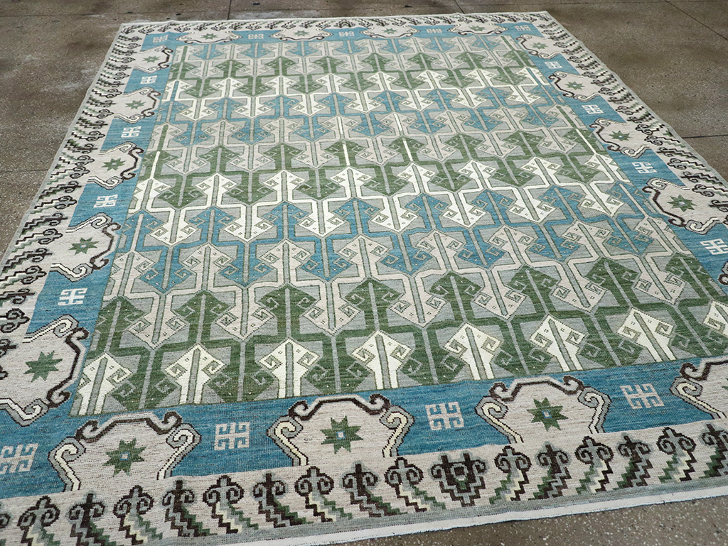 Modern East Turkestan Khotan Room Size Carpet, No.33017 - Galerie Shabab