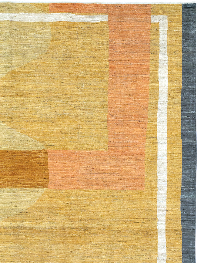 Modern East Turkestan Art Deco Room Size Carpet, No.33018 - Galerie Shabab