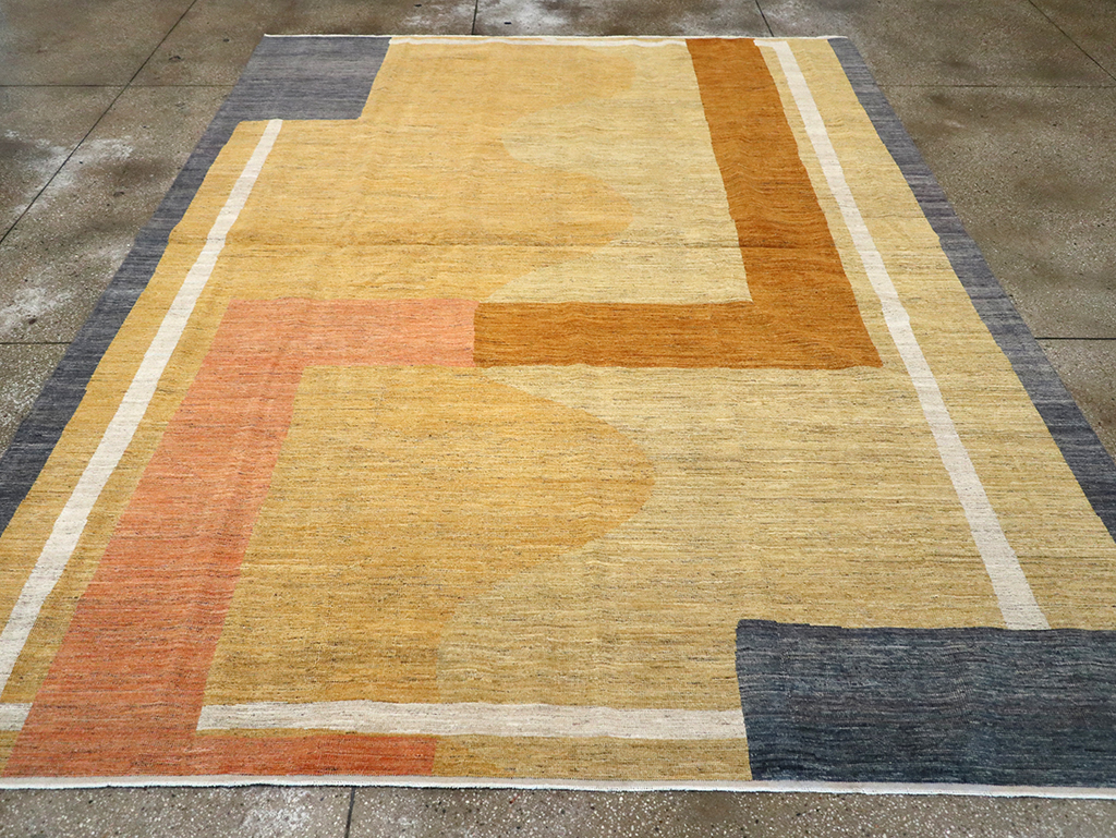 Modern East Turkestan Art Deco Room Size Carpet, No.33018 - Galerie Shabab