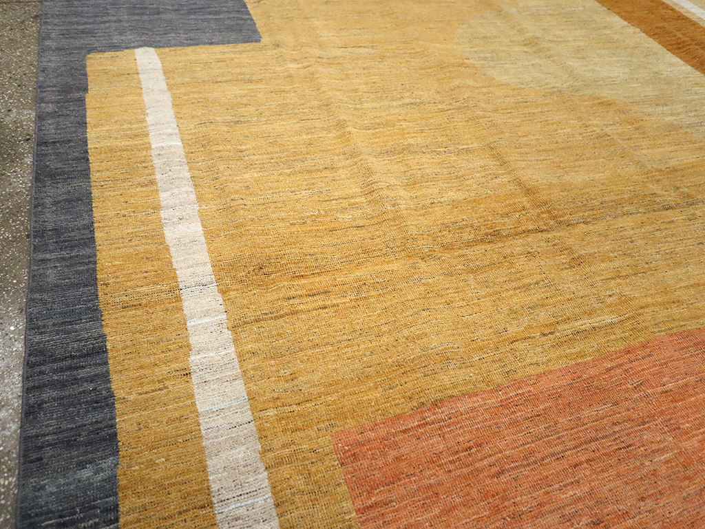 Modern East Turkestan Art Deco Room Size Carpet, No.33018 - Galerie Shabab