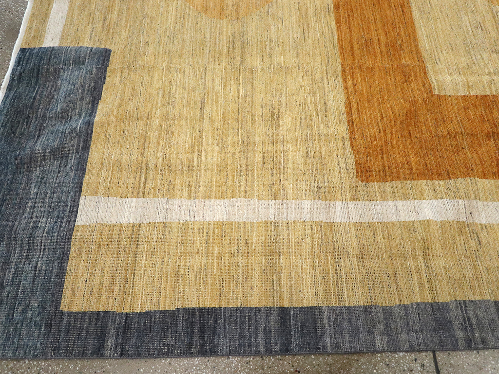 Modern East Turkestan Art Deco Room Size Carpet, No.33018 - Galerie Shabab