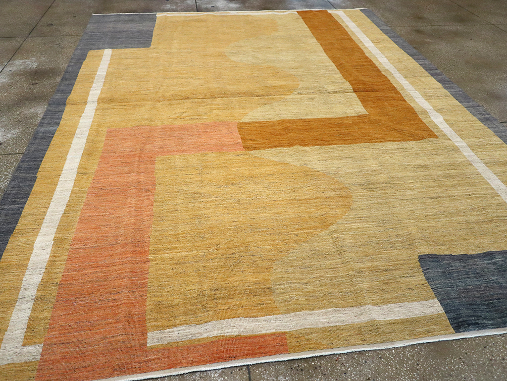 Modern East Turkestan Art Deco Room Size Carpet, No.33018 - Galerie Shabab