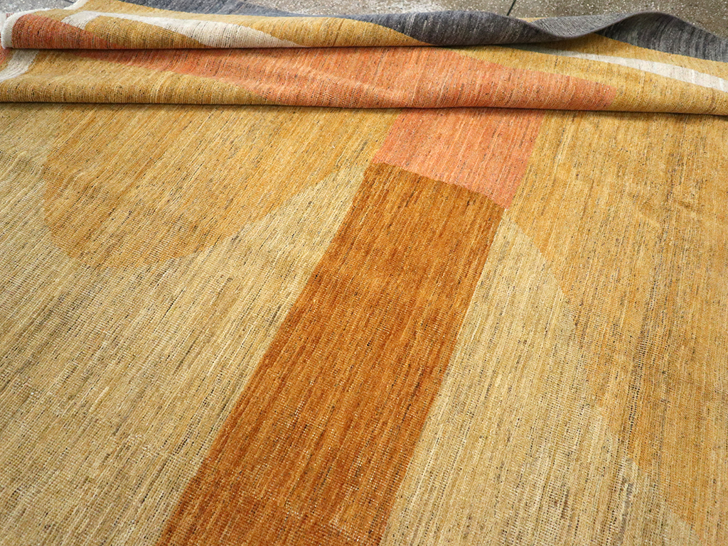 Modern East Turkestan Art Deco Room Size Carpet, No.33018 - Galerie Shabab