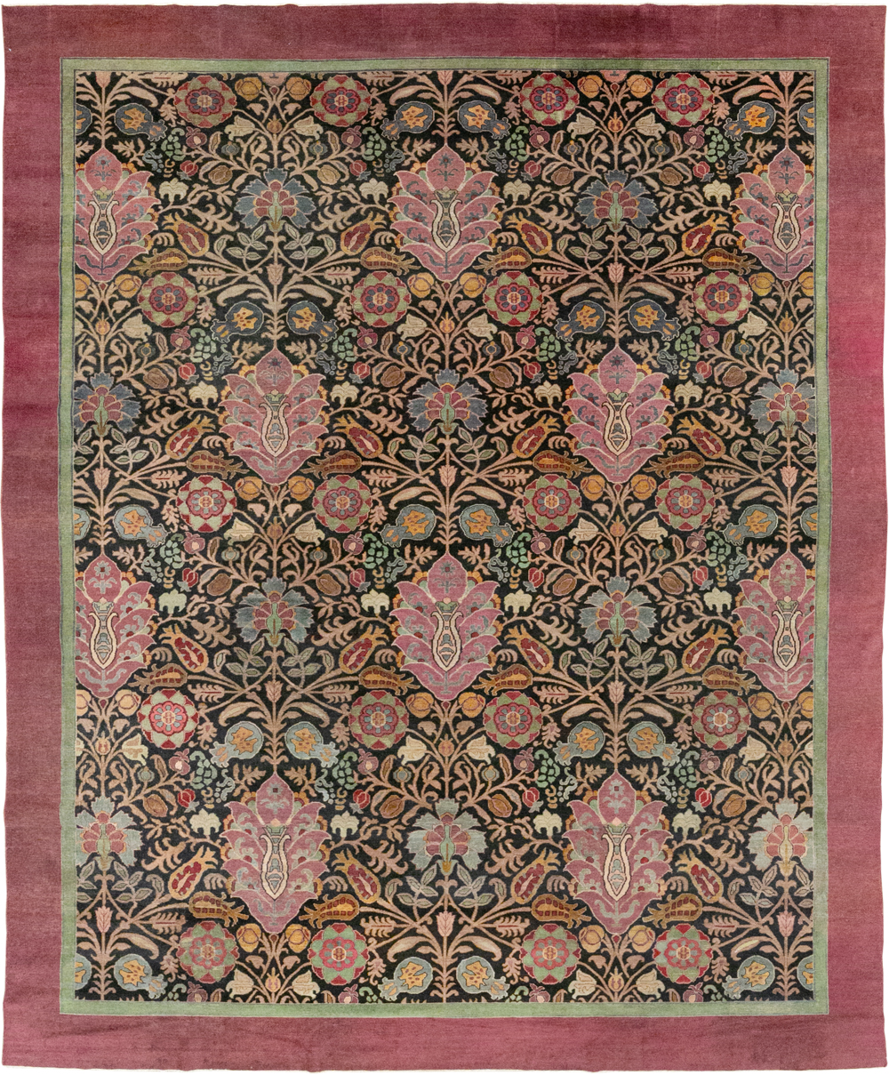 Antique Indian Agra Room Size Carpet, No.33019 - Galerie Shabab