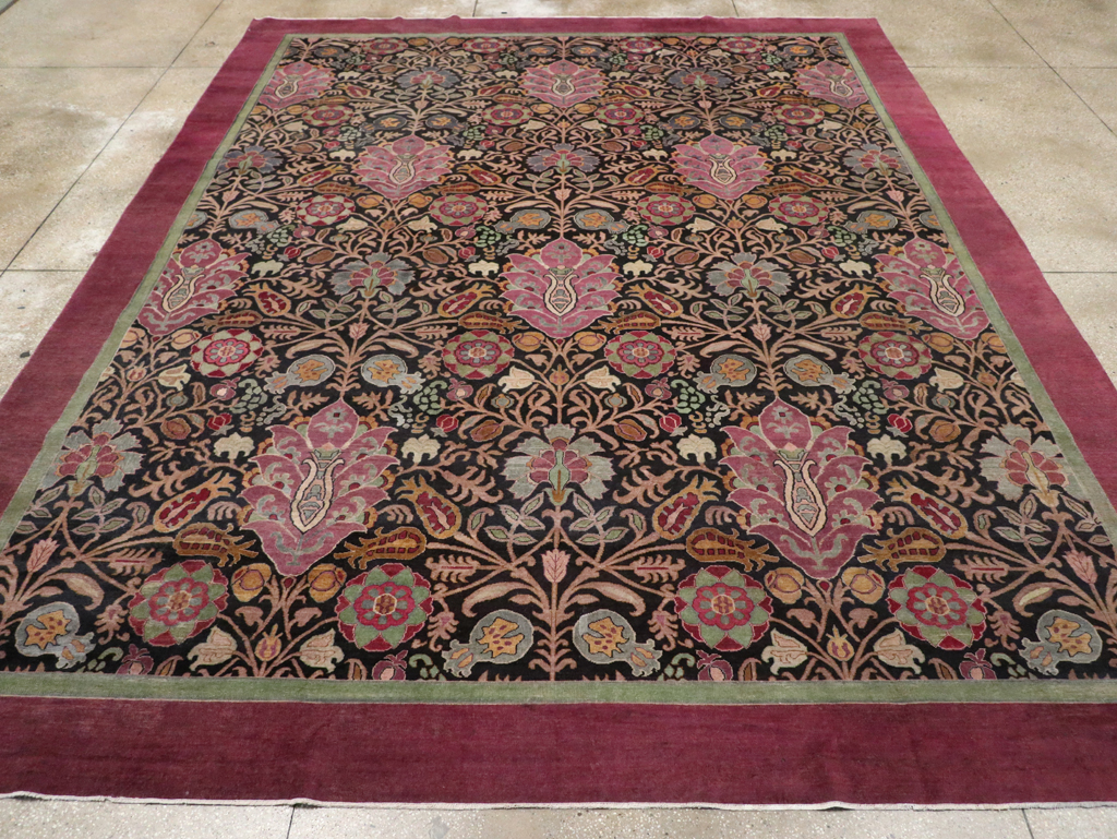 Antique Indian Agra Room Size Carpet, No.33019 - Galerie Shabab