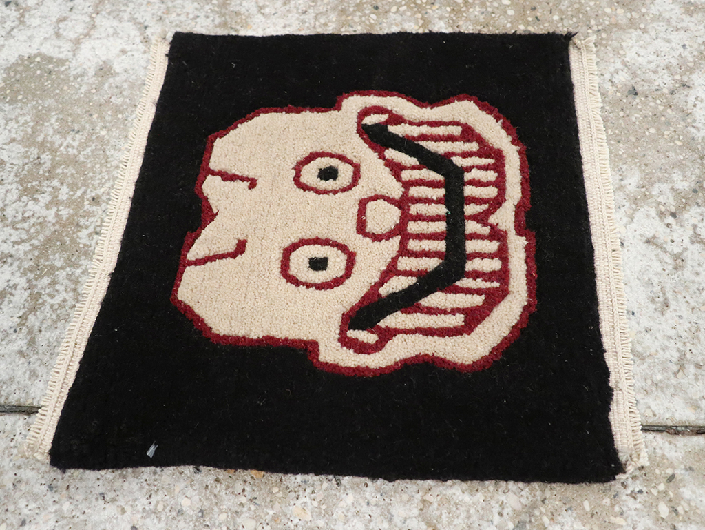 Vintage Tibetan Pictorial Rug (Pair: 1 of 2), No.33022 - Galerie Shabab