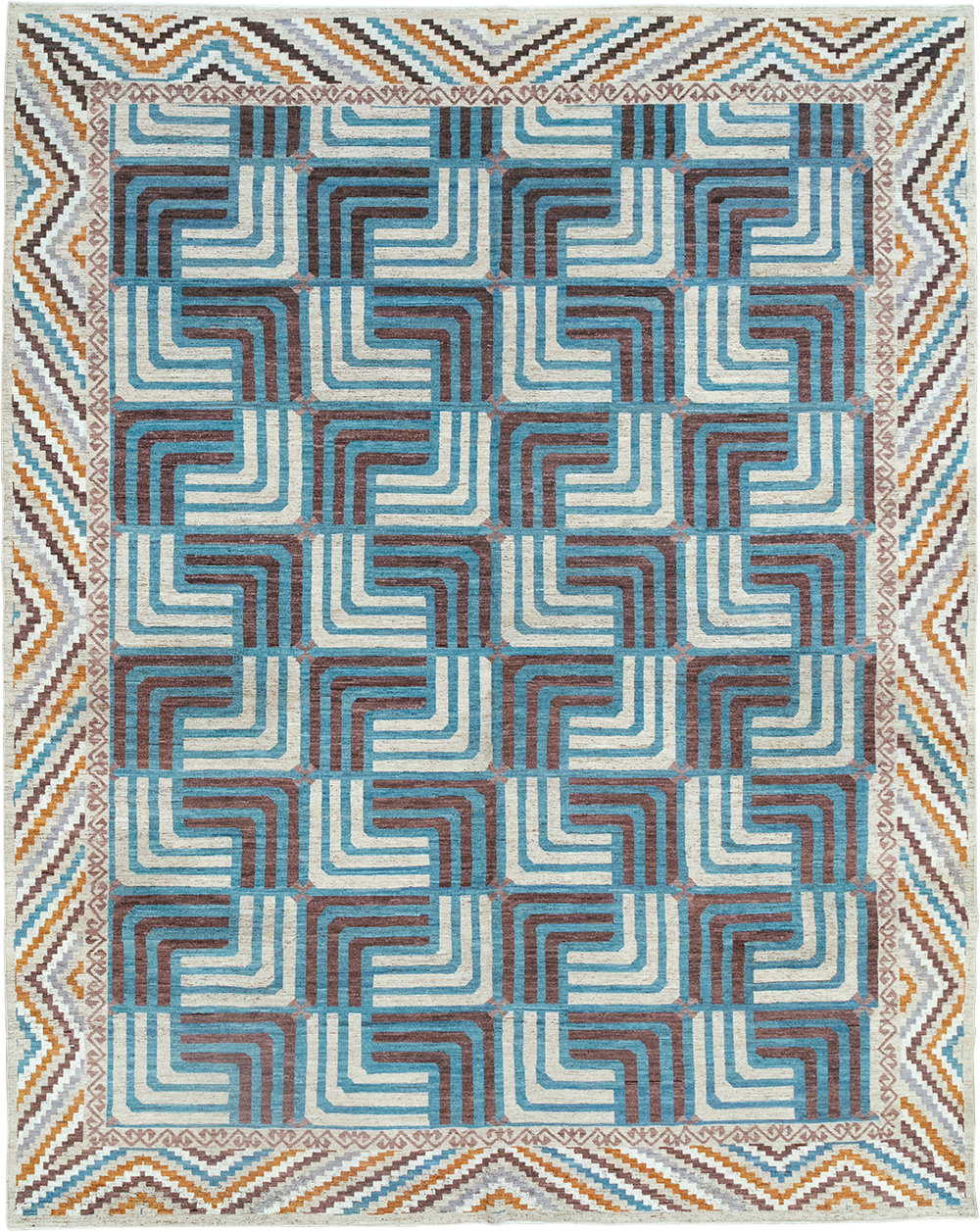 Modern East Turkestan Khotan Room Size Carpet, No.33024 - Galerie Shabab