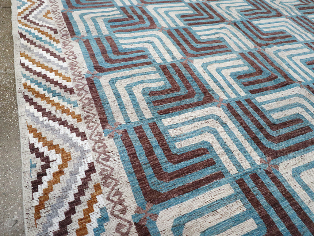 Modern East Turkestan Khotan Room Size Carpet, No.33024 - Galerie Shabab