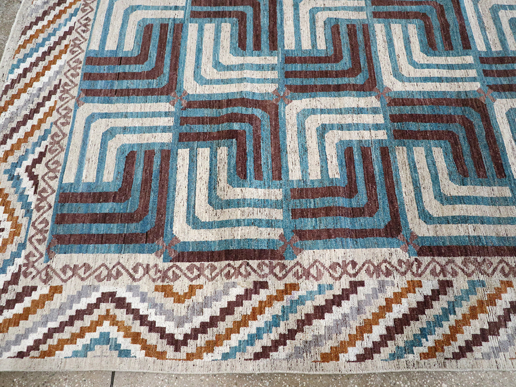 Modern East Turkestan Khotan Room Size Carpet, No.33024 - Galerie Shabab