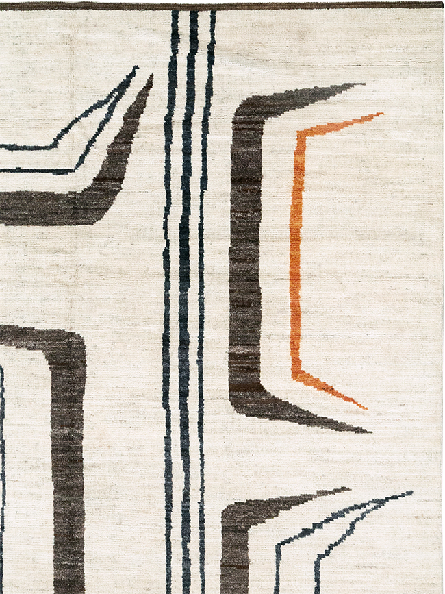 Modern Turkish Art Deco Room Size Carpet, No.33025 - Galerie Shabab