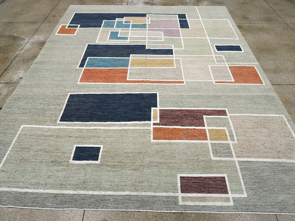 Modern East Turkestan Khotan Room Size Carpet, No.33026 - Galerie Shabab
