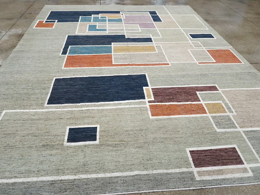 Modern East Turkestan Khotan Room Size Carpet, No.33026 - Galerie Shabab