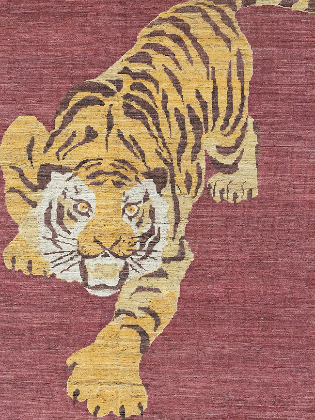 Modern East Turkestan Khotan Pictorial Room Size Carpet, No.33027 - Galerie Shabab