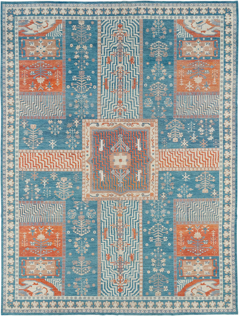 Modern East Turkestan Khotan Large Room Size Carpet, No.33031 - Galerie Shabab