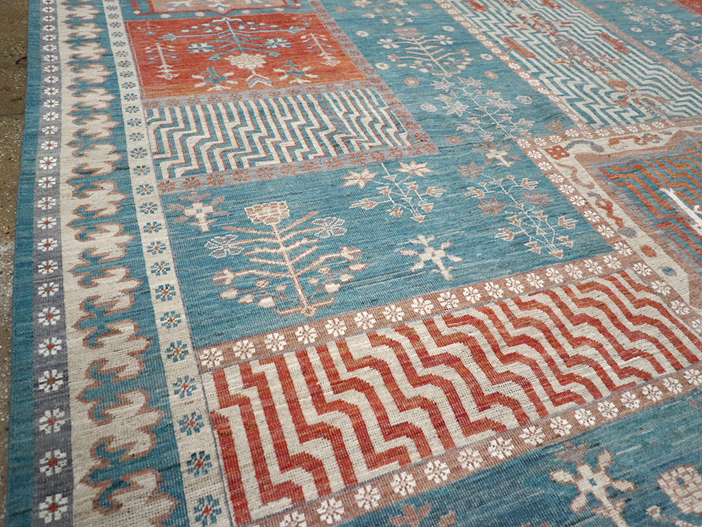 Modern East Turkestan Khotan Large Room Size Carpet, No.33031 - Galerie Shabab