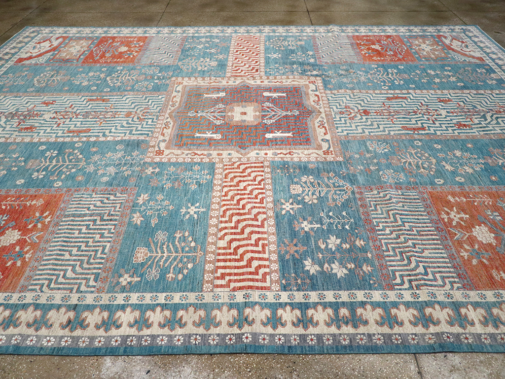 Modern East Turkestan Khotan Large Room Size Carpet, No.33031 - Galerie Shabab