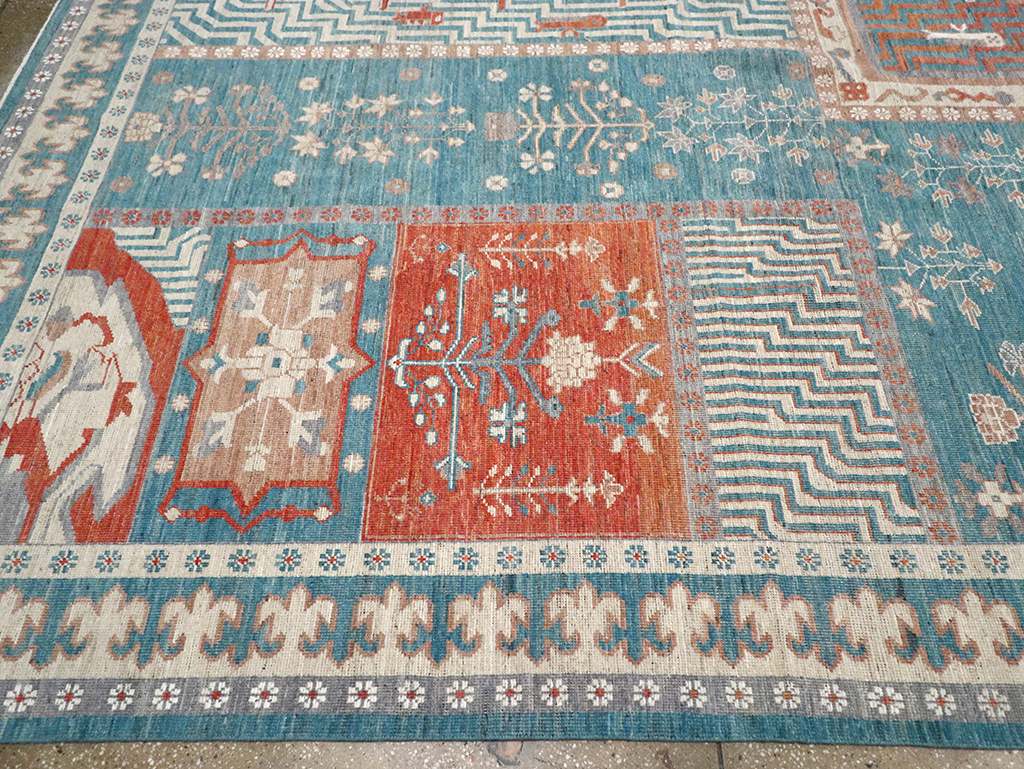 Modern East Turkestan Khotan Large Room Size Carpet, No.33031 - Galerie Shabab