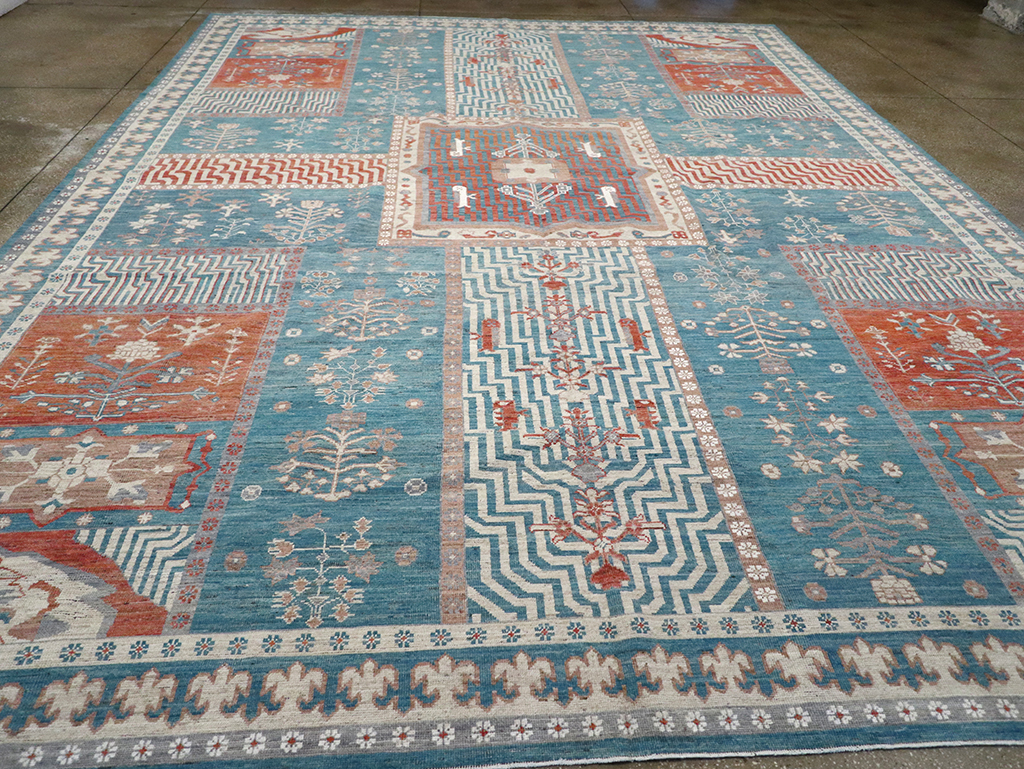 Modern East Turkestan Khotan Large Room Size Carpet, No.33031 - Galerie Shabab