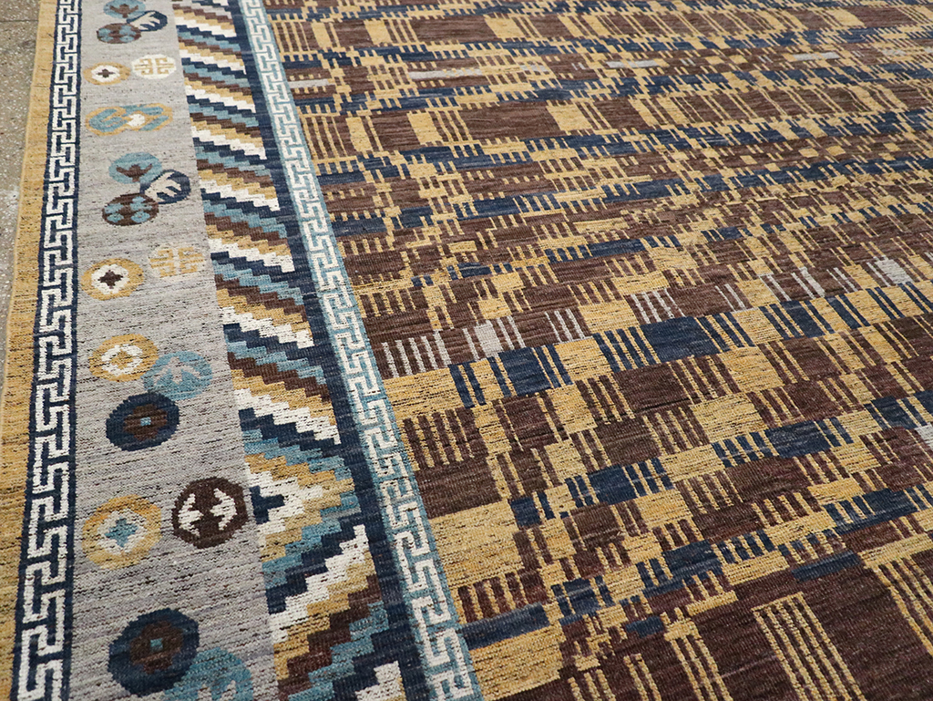 Modern East Turkestan Khotan Room Size Carpet, No.33034 - Galerie Shabab