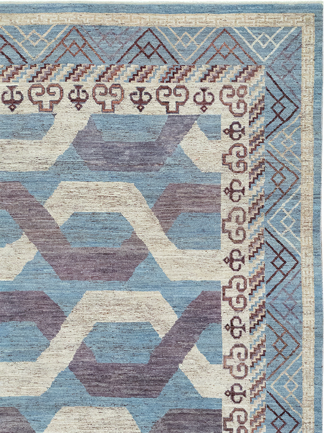 Modern East Turkestan Khotan Room Size Carpet, No.33035 - Galerie Shabab
