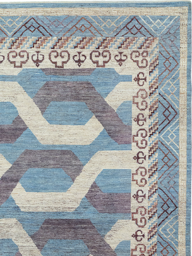 Modern East Turkestan Khotan Room Size Carpet, No.33035 - Galerie Shabab