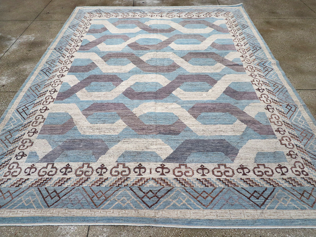 Modern East Turkestan Khotan Room Size Carpet, No.33035 - Galerie Shabab
