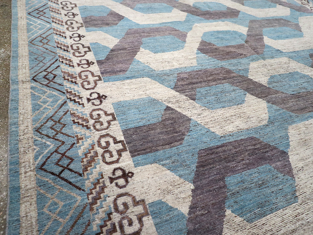Modern East Turkestan Khotan Room Size Carpet, No.33035 - Galerie Shabab