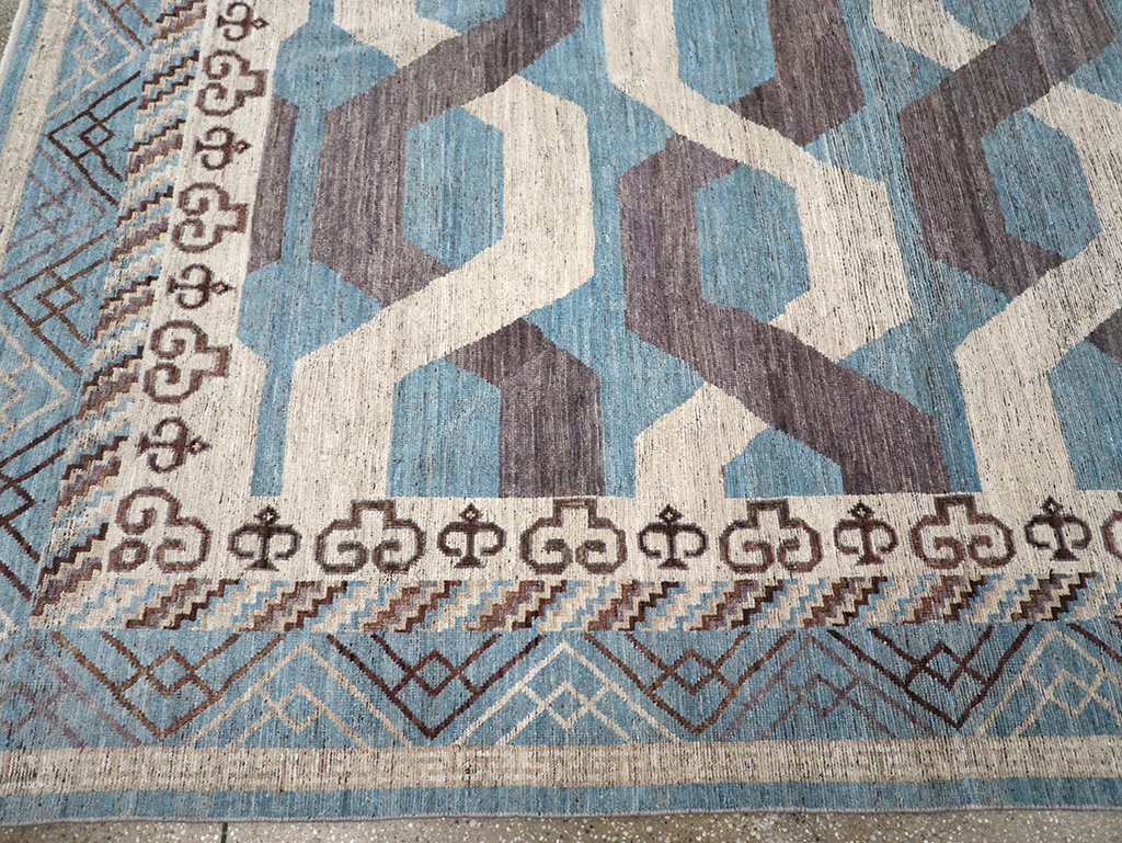 Modern East Turkestan Khotan Room Size Carpet, No.33035 - Galerie Shabab