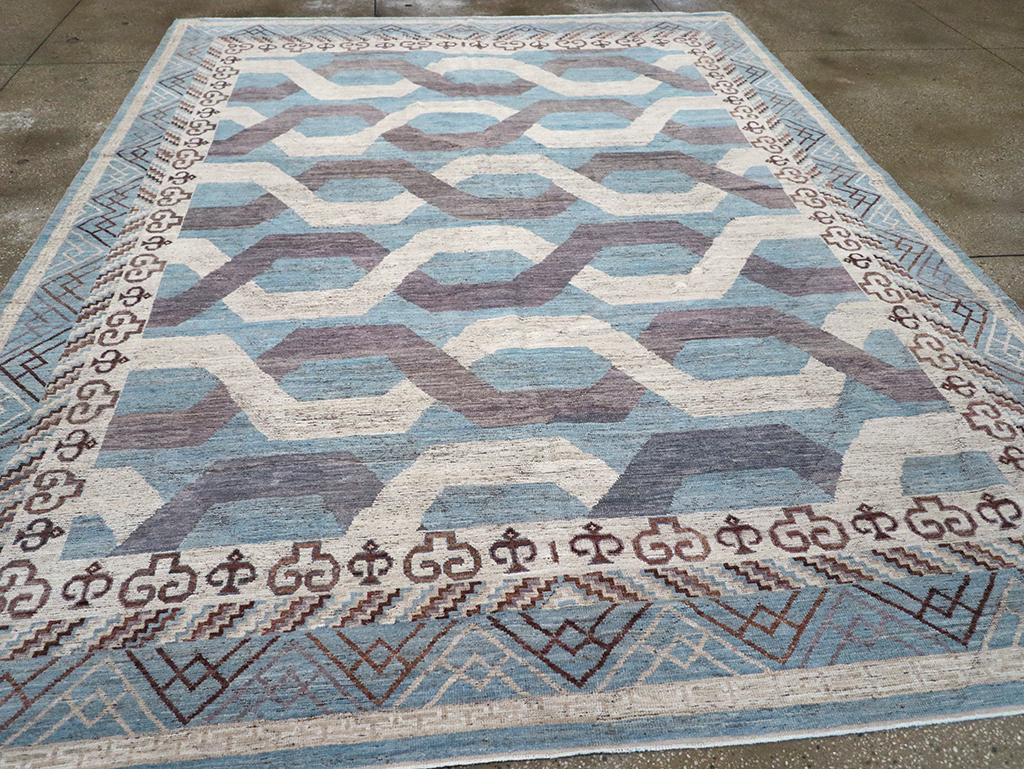 Modern East Turkestan Khotan Room Size Carpet, No.33035 - Galerie Shabab