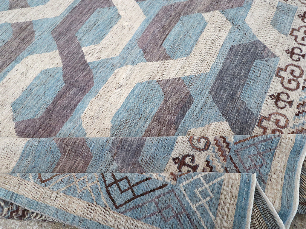 Modern East Turkestan Khotan Room Size Carpet, No.33035 - Galerie Shabab