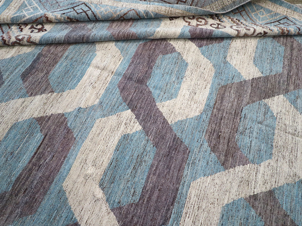Modern East Turkestan Khotan Room Size Carpet, No.33035 - Galerie Shabab