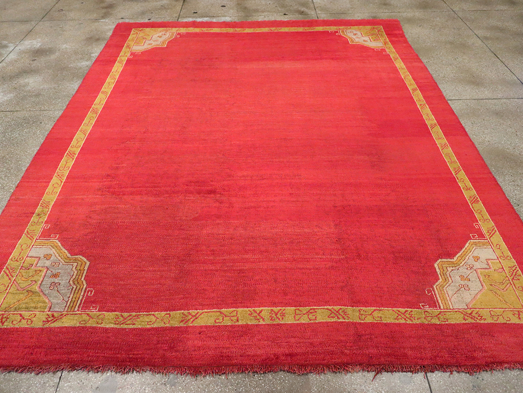 Antique Turkish Oushak Room Size Carpet, No.33037 - Galerie Shabab