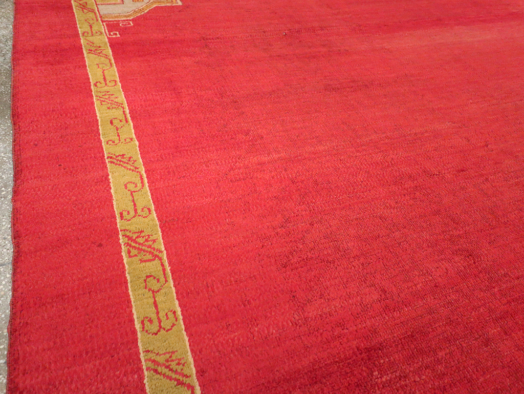 Antique Turkish Oushak Room Size Carpet, No.33037 - Galerie Shabab